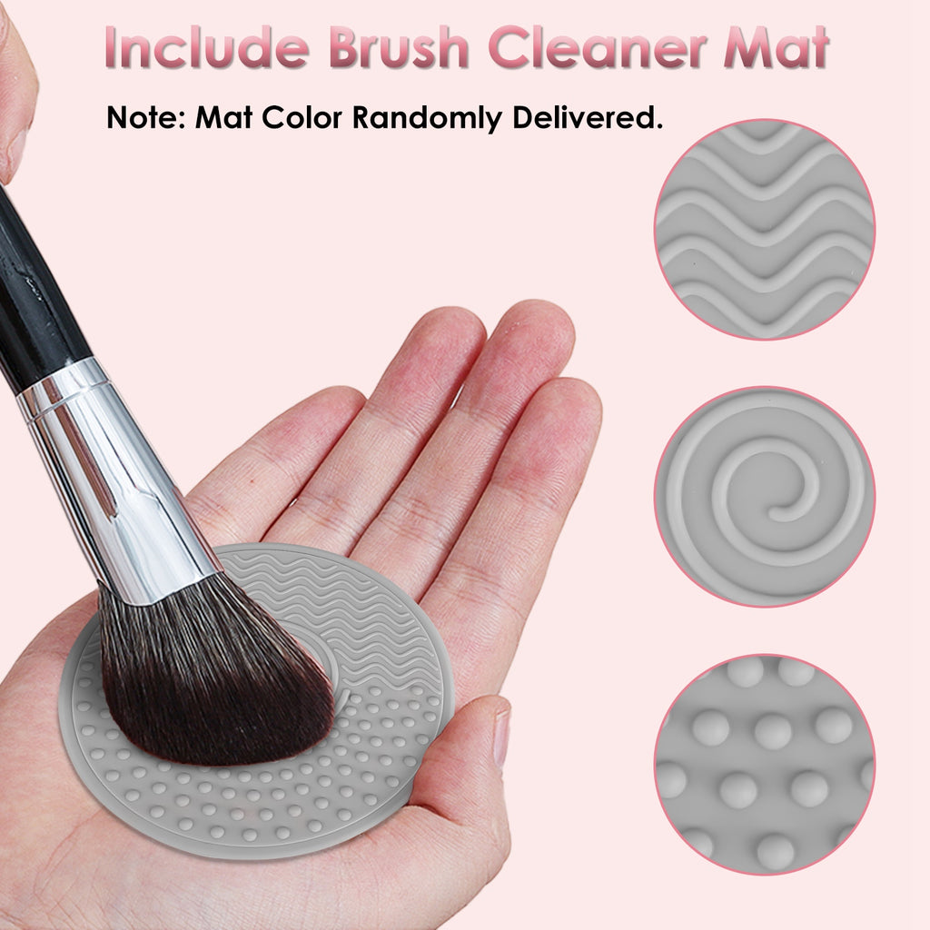 Nettoyeur de Pinceaux Maquillage 4-en-1 — UV & Séchage Automatique