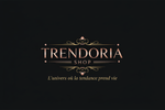 Logo Trendoria Shop - Tagline ajoutée